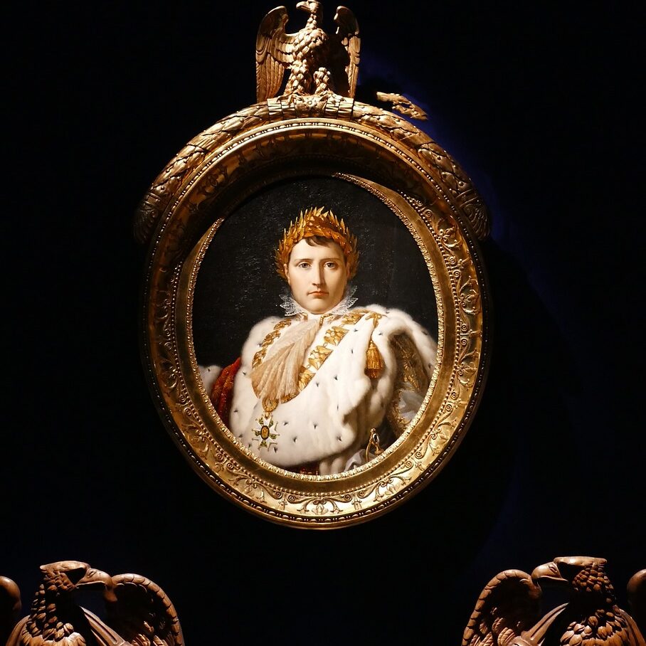 painting, medallion, napoleon